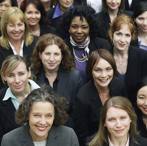 Group of female social investors