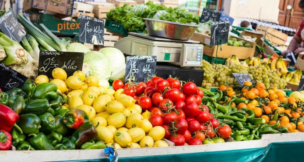  Fruits and vegetables for sale at Le Marché de Noailles, Marseille, France, October 1, 2014 (Photo by kixmi71) Creative Commons license via Flickr