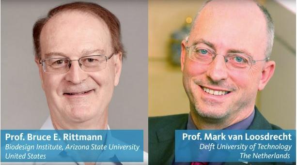 Dr. Bruce Rittmann and Dr. Mark van Loosdrecht have been awarded the 2018 Stockholm Water Prize for revolutionizing water and wastewater treatment. March 22, 2018 (Photo courtesy Swette Center of Environmental Biotechnology at Arizona State University) Posted for media use