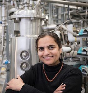 Professor Satinder Kaur Brar in her laboratory at the Institut National de la Recharche Scientifique, Quebec City, Canada. (Photo courtesy Institut National de la Recharche Scientifique) Posted for media use