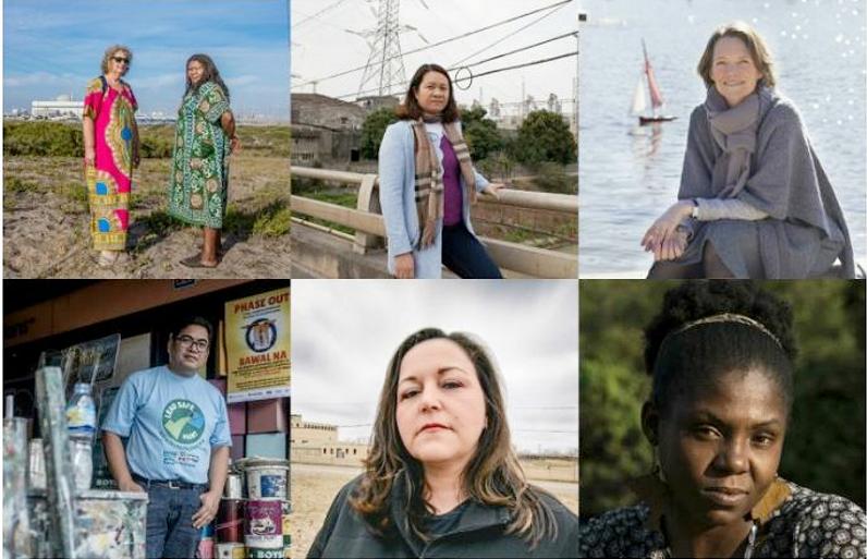 2018 Goldman Environmental Prize Winners: top row, from left, AFRICA: Makoma Lekalakala and Liziwe McDaid, South Africa; ASIA: Khanh Nguy Thi, Vietnam; EUROPE: Claire Nouvian, France; bottom row, from left, ISLANDS: Manny Calonzo, The Philippines; NORTH AMERICA: LeeAnne Walters, United States; SOUTH AMERICA: Francia Márquez, Colombia. (Photo courtesy Goldman Environmental Foundation) Posted for media use