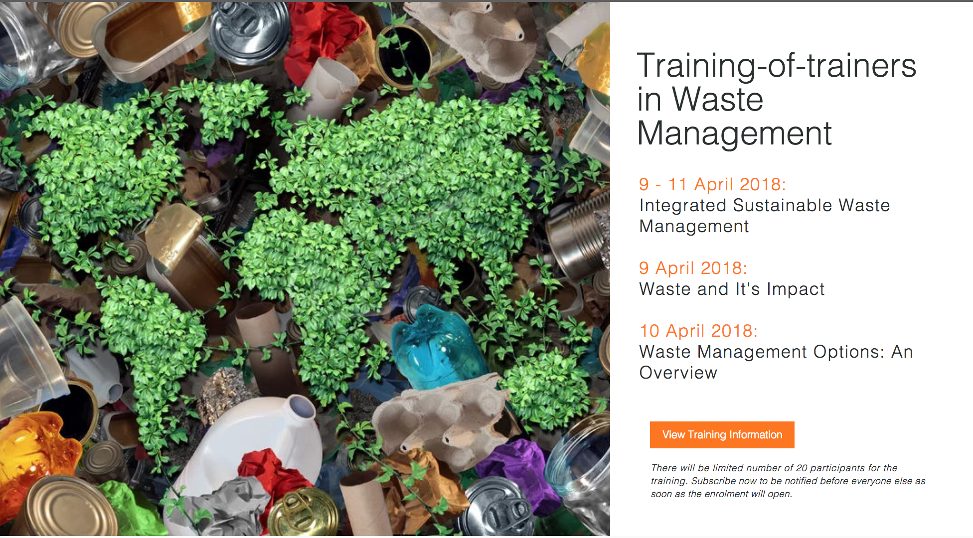 Training-of-trainers in Waste Management