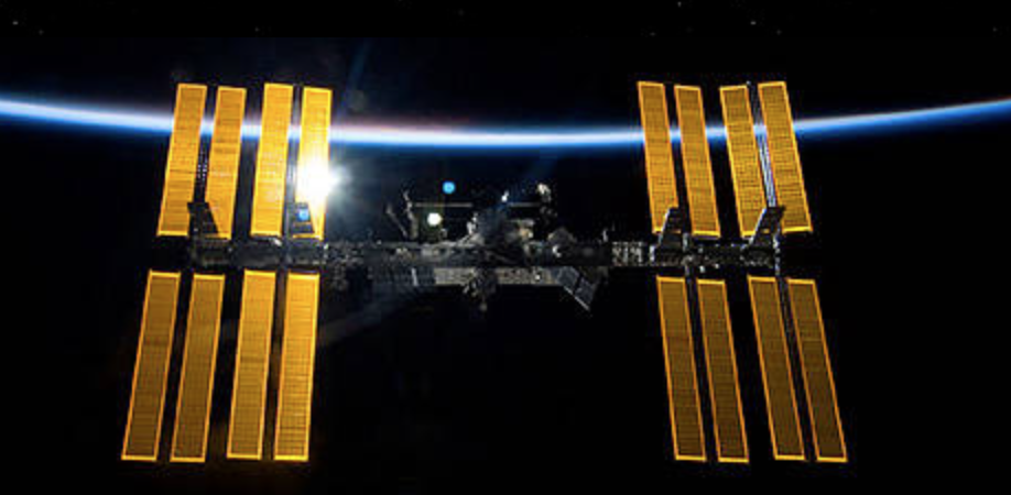 Solar array wing on the International Space Station (Photo courtesy NASA) Public domain