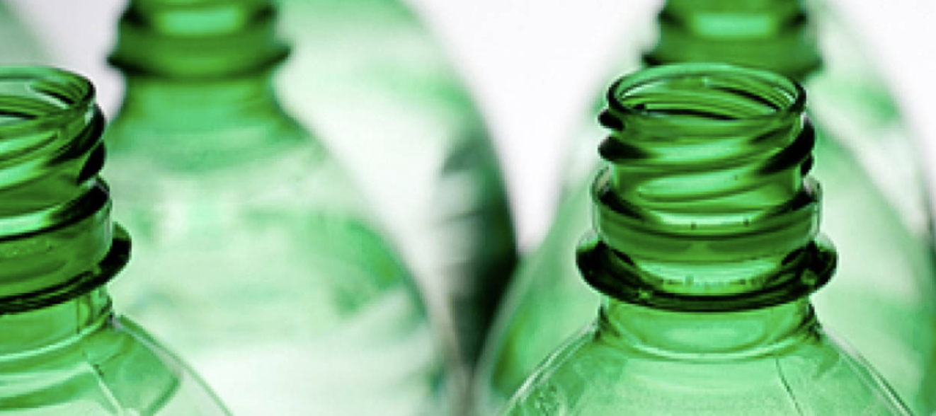 Bioplastic bottles can be transformed into the environmentally-friendly solvent methyl lactate. (Photo courtesy The Dieline) Posted for media use