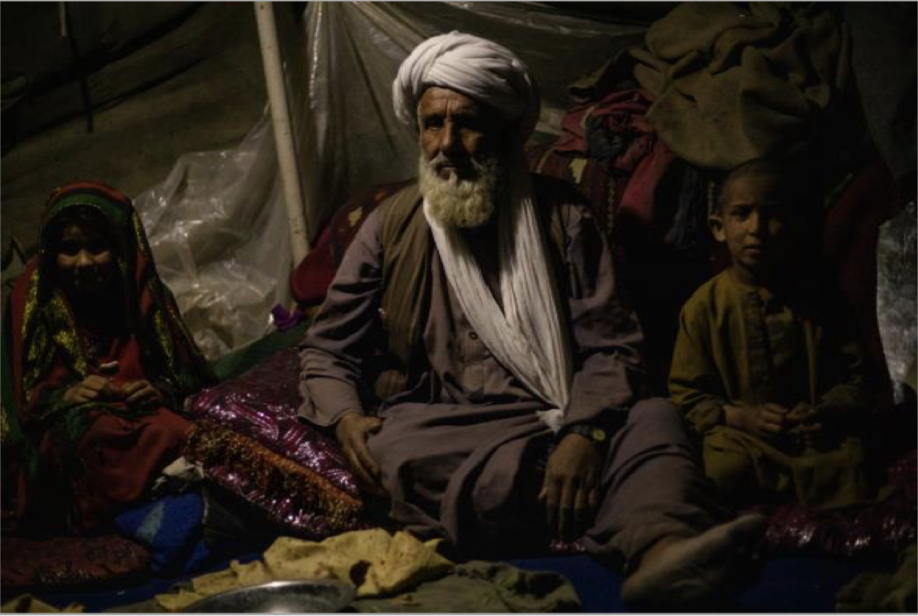  Abdul Baqi, 67, and his family are among those Afghans already displaced by drought. Photo by Enayatullah Azad courtesy Norwegian Refugee Council) Posted for media use 